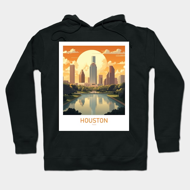 HOUSTON Hoodie by MarkedArtPrints